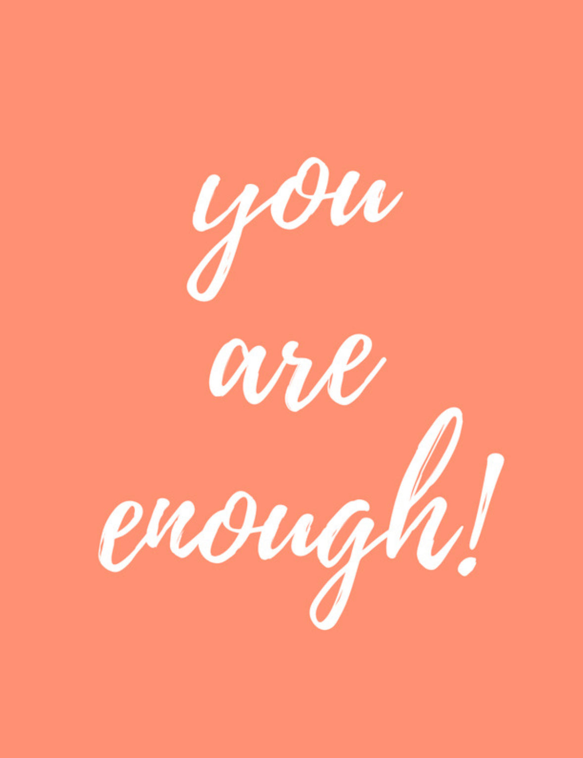 You Are Enough Journal